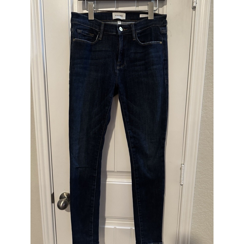Frame Le Skinny De Jeanne Crop Jeans Women's Size 28 LSJ801 Style Wash Vinyl
